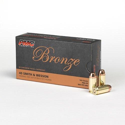PMC Ammunition PMC Bronze Handgun Ammunition .40 S&W 165 gr FMJ 989 fps 50/ct