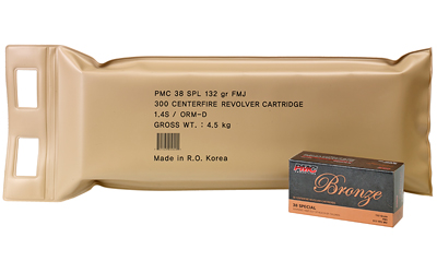PMC Ammunition PMC Handgun Ammunition Battle Pack .38 Spl 132gr FMJ 917 fps 300/ct