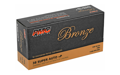 PMC Bronze Handgun Ammunition .38 Super +P 130 gr PMC Bronze Handgun Ammunition .38 Super +P 130 gr
