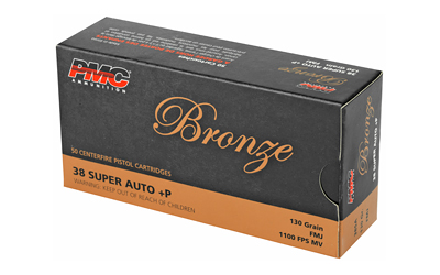 PMC Bronze Handgun Ammunition .38 Super +P 130 gr PMC Bronze Handgun Ammunition .38 Super +P 130 gr