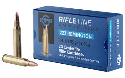 Prvi Partizan PPU Rifle Ammunition .223 Rem 55 gr FMJ-BT 3240 fps 20/ct