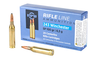 Prvi Partizan PPU Rifle Ammunition .243 Win 100 gr SP 2960 fps 20/ct