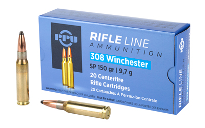 Prvi Partizan PPU Rifle Ammunition .308 Win 150 gr SP 2820 fps 20/ct