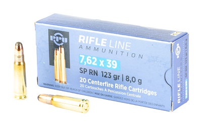 Prvi Partizan PPU Rifle Ammunition 7.62x39 123gr SP 22350 fps 20/ct