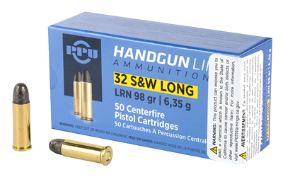 Prvi Partizan PPU Handgun Ammunition .32 S&W Long 98 gr LRN 705 fps 50/ct