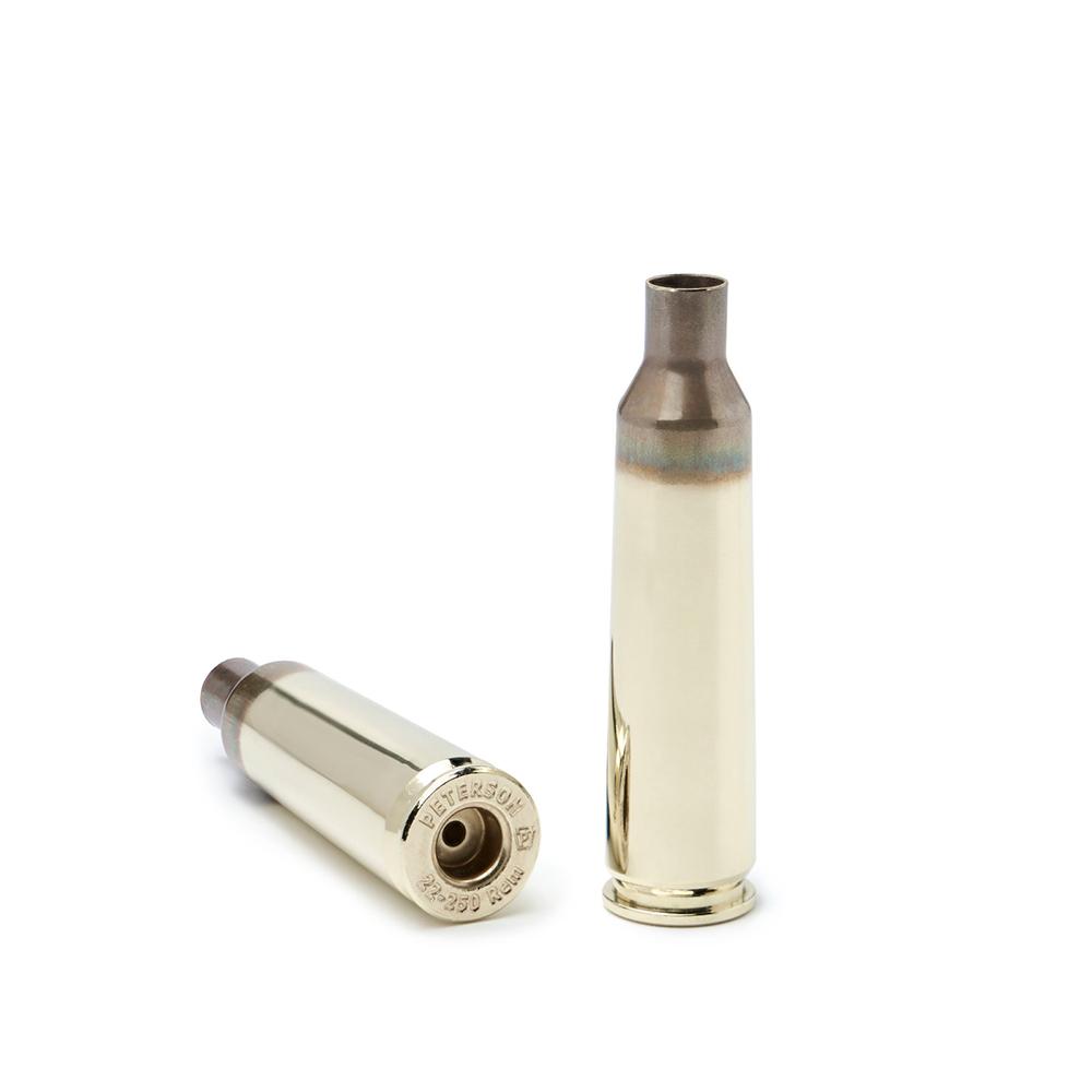 Peterson Cartridge Peterson LRP(Large Rifle Primer) Unprimed Brass .22-250 Rem - 50/ct