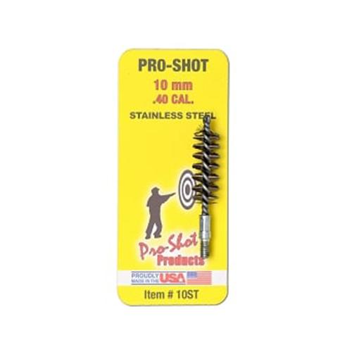 Pro-Shot Products Pro-Shot Stainless Steel Pistol Bore Brush (8/32 Thread) .40/10mm