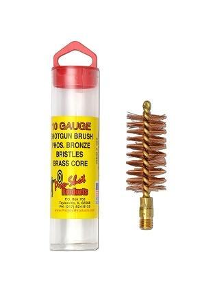 Pro-Shot Products Pro-Shot Phosphorus Bronze Bristles/Brass Core Shotgun Bore Brush (5/16-27 Thread) 10 ga