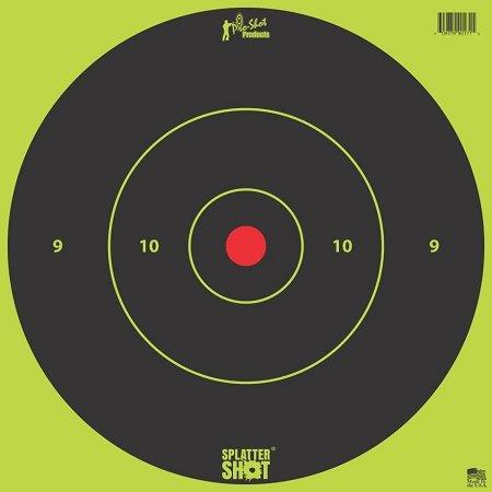 Pro-Shot Products Pro-Shot Splatter Shot 12 in Green Bullseye Tag Paper Target 5/ct