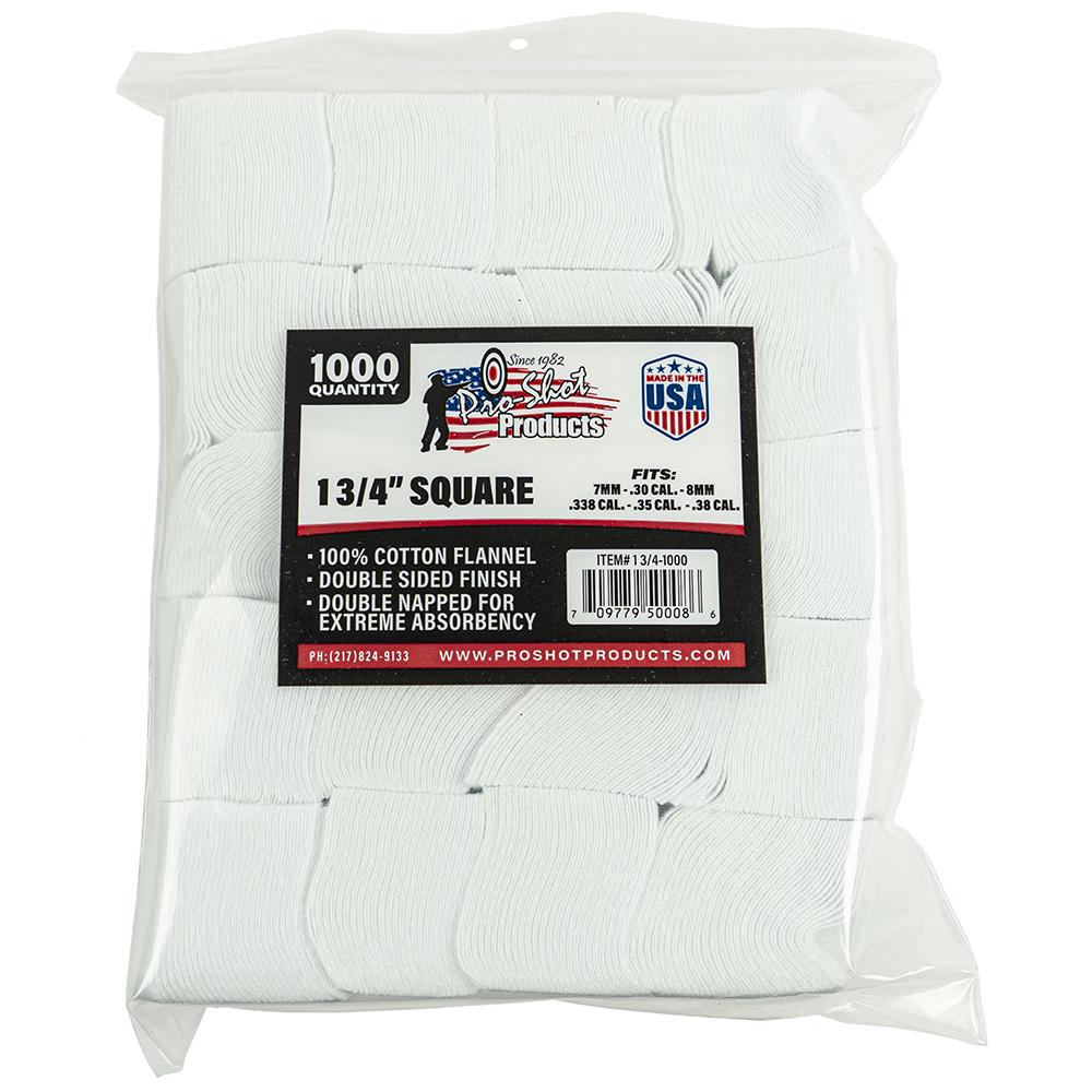 Pro-Shot Products Pro-Shot 1 3/4" Square 100% Cotton Patches 1000/ct