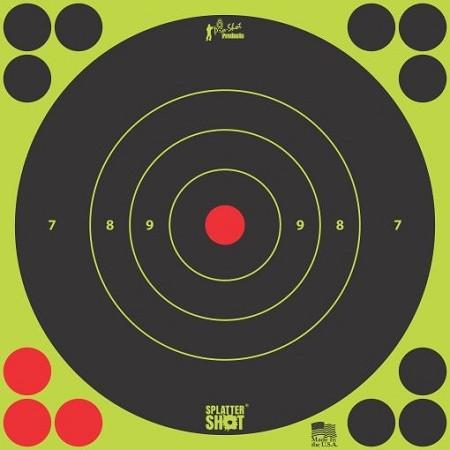 Pro-Shot Products Splatter Shot 8" Green Bull's-eye Target - 6 Qty.