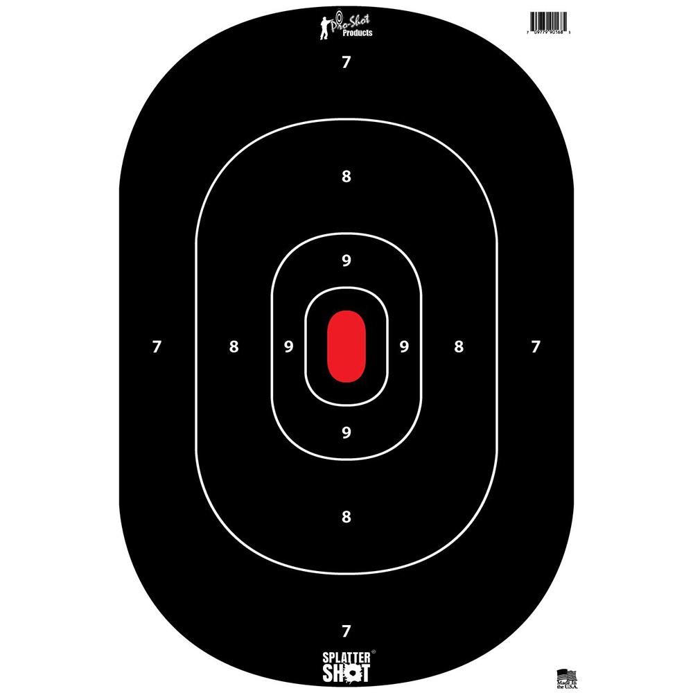 Pro-Shot Products Silhouette Splatter Shot-Heavy Tag Paper 12x17 - 8 QTY PACK