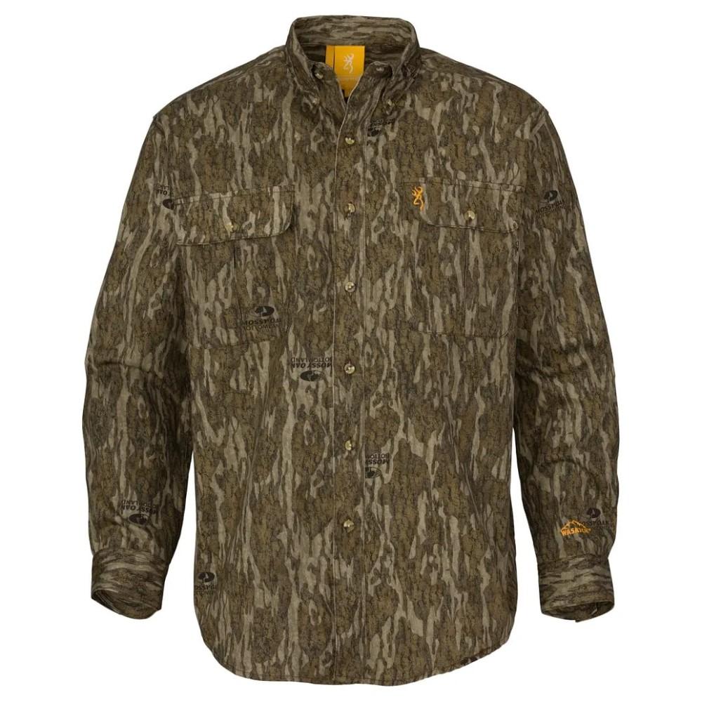 Browning Clothing Browning Wasatch-CB Shirt Button-Front 2 Pocket Mossy Bottomland M