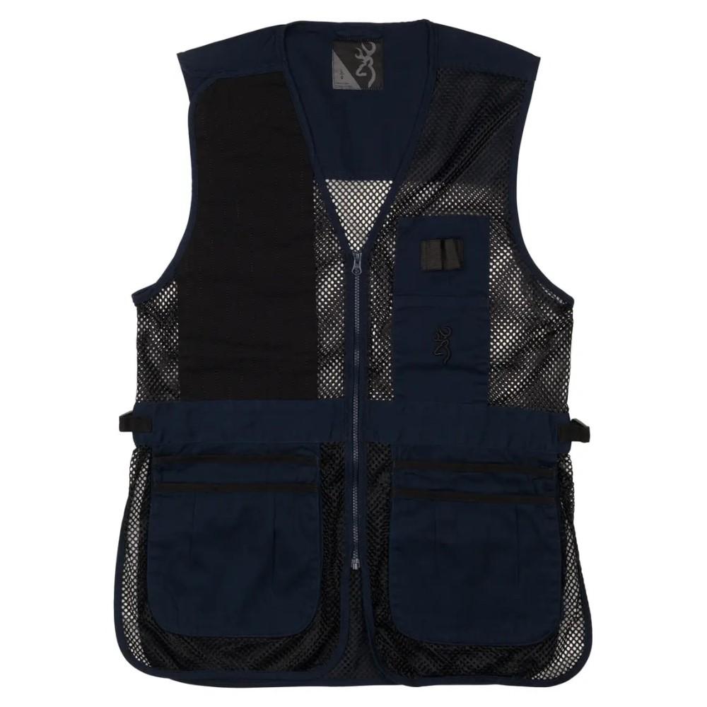 Browning Clothing Browning Trapper Creek Mesh Shooting Vest Navy and Black S