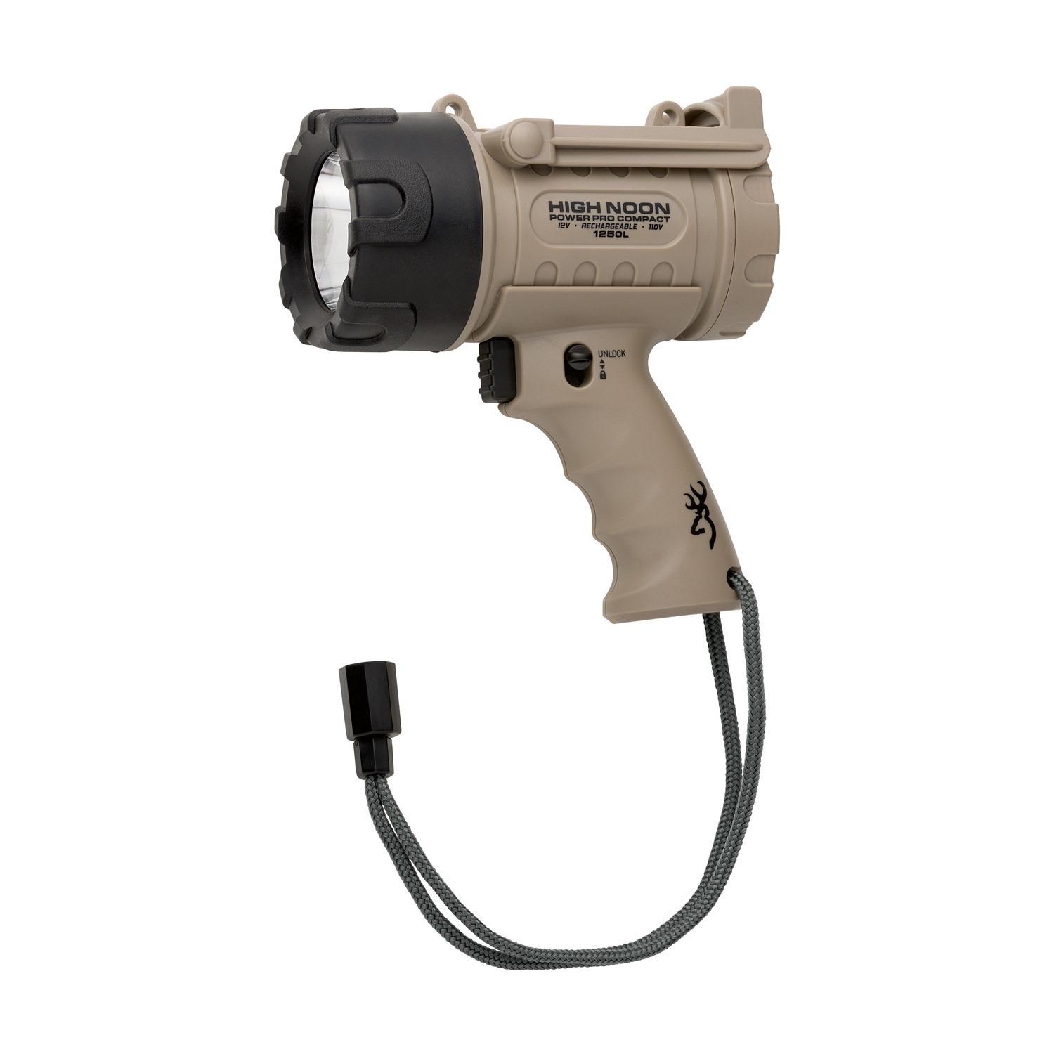 Browning Clothing Browning High Noon Power Pro Compact Spotlight 1250 Max Lumens - Coyote Tan