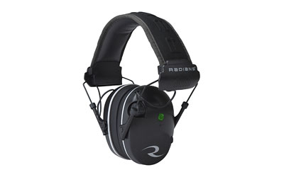 Radians Dual Microphone Electronic Earmuff 3.5mm Stereo Jack 23dB Black Grey