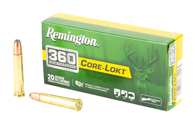 Remington Core-Lokt Rifle Ammunition .360 Buckhammer 200gr SP 2200 fps 20/ct