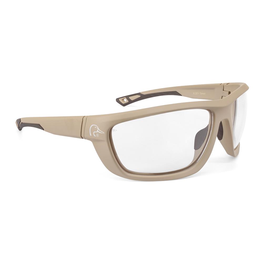 Radians Inc. Ducks Unlimited Full-Frame Shooting Glasses Tan Frame with Clear Lens