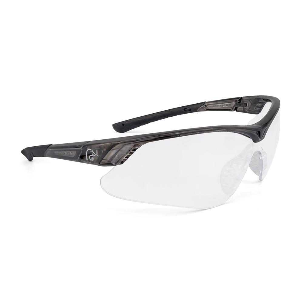 Radians Inc. Ducks Unlimited Half Frame Shooting Glasses Black with Clear Lens