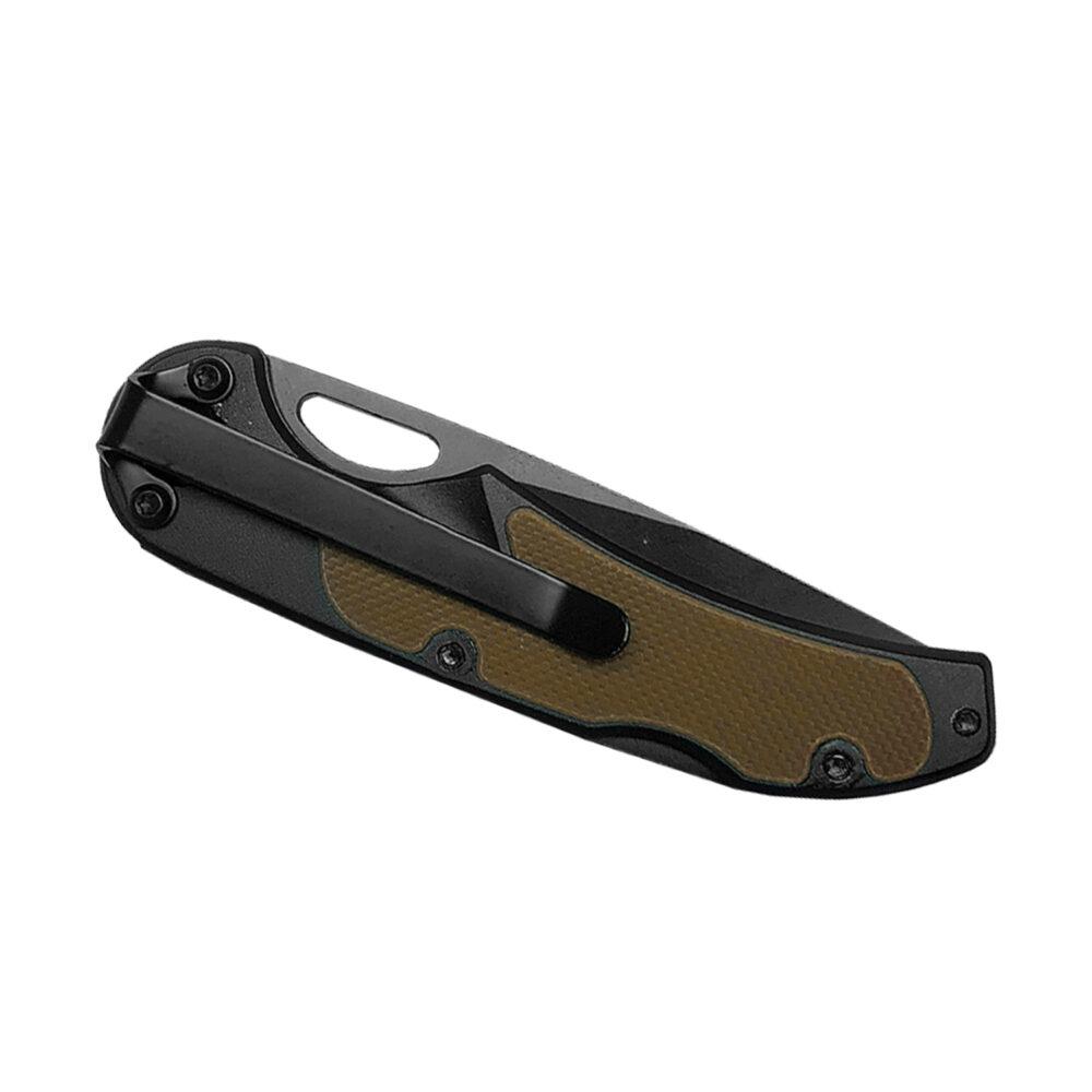 ABKT Elite Mark II Lockback Folding Knife 2-1/2" Drop Point Blade Tan ABKT Elite Mark II Lockback Folding Knife 2-1/2" Drop Point Blade Tan