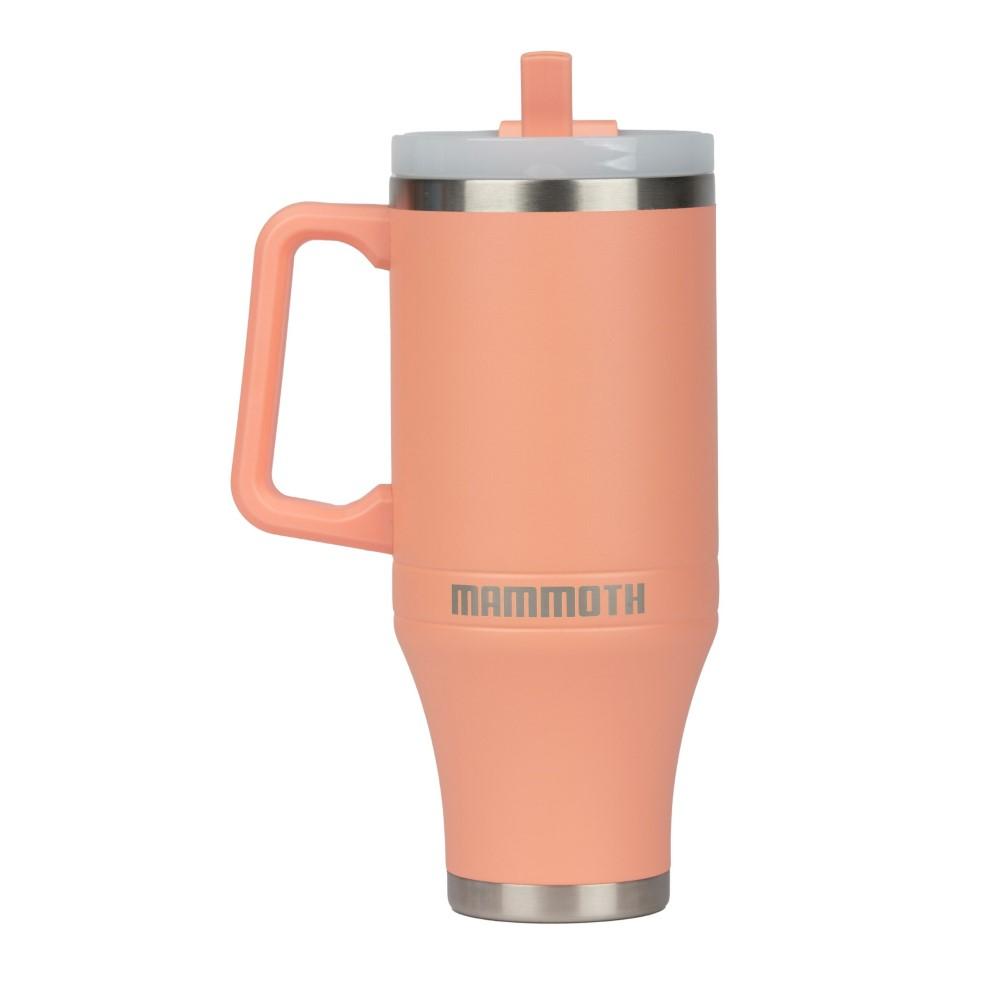 Rock Ridge Outdoors Mammoth Ascent 40 oz Tumbler with handle and straw - Coral