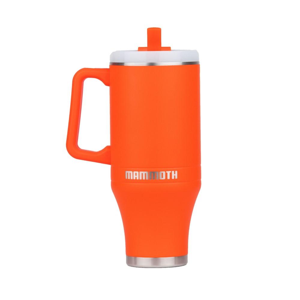 Rock Ridge Outdoors Mammoth Ascent 40 oz Tumbler with handle straw - Blaze Orange