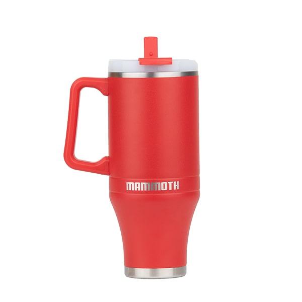 Rock Ridge Outdoors Mammoth Ascent 40 oz Tumbler with handle and straw - Red