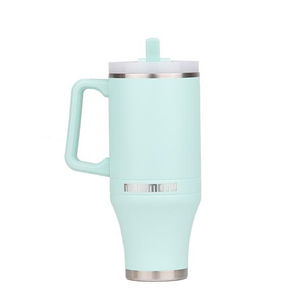 Rock Ridge Outdoors Mammoth Ascent 40 oz Tumbler with handle and straw - Sea Foam