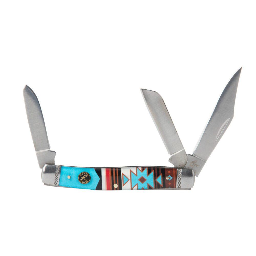 Rock Ridge Outdoors Roper Knife Sunset Series #2 Western stockman 3 Blade 3in