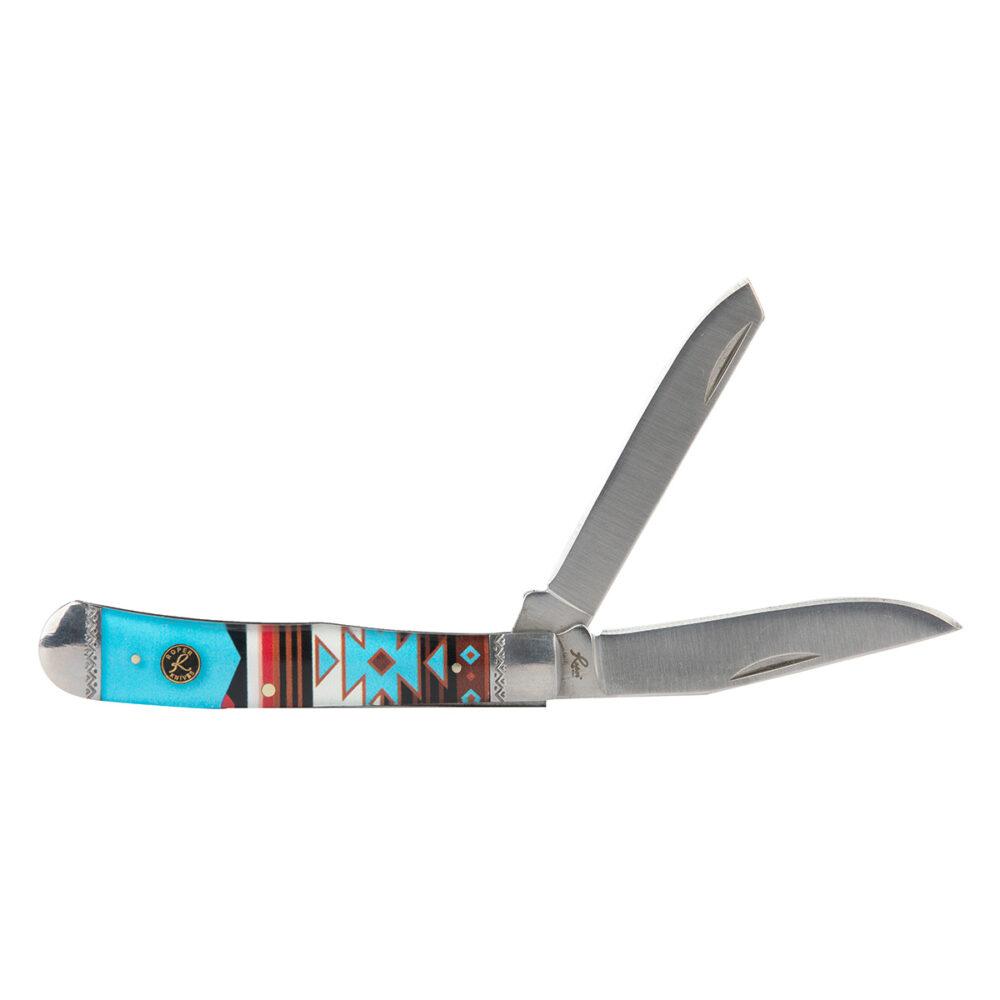Rock Ridge Outdoors Roper Knife Sunset Series #2 Western Trapper 2 Blade 3.25in