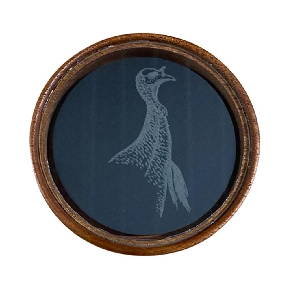 Rock Ridge Outdoors Grind Ghost Glass Pot Call (Glass Over Slate-Mahogany Pot/Hickory Striker)