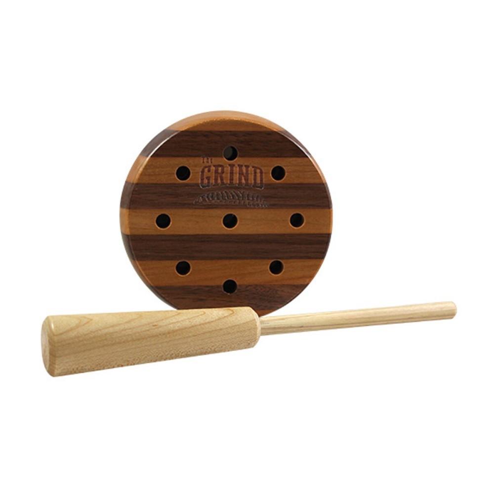 Rock Ridge Outdoors Grind The Cooker Pot Call Cherry and Walnut with Hickory Striker