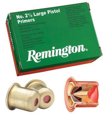 Remington Bulk Components Remington Centerfire Primers- 2-1/2 Large Pistol 1000/ct