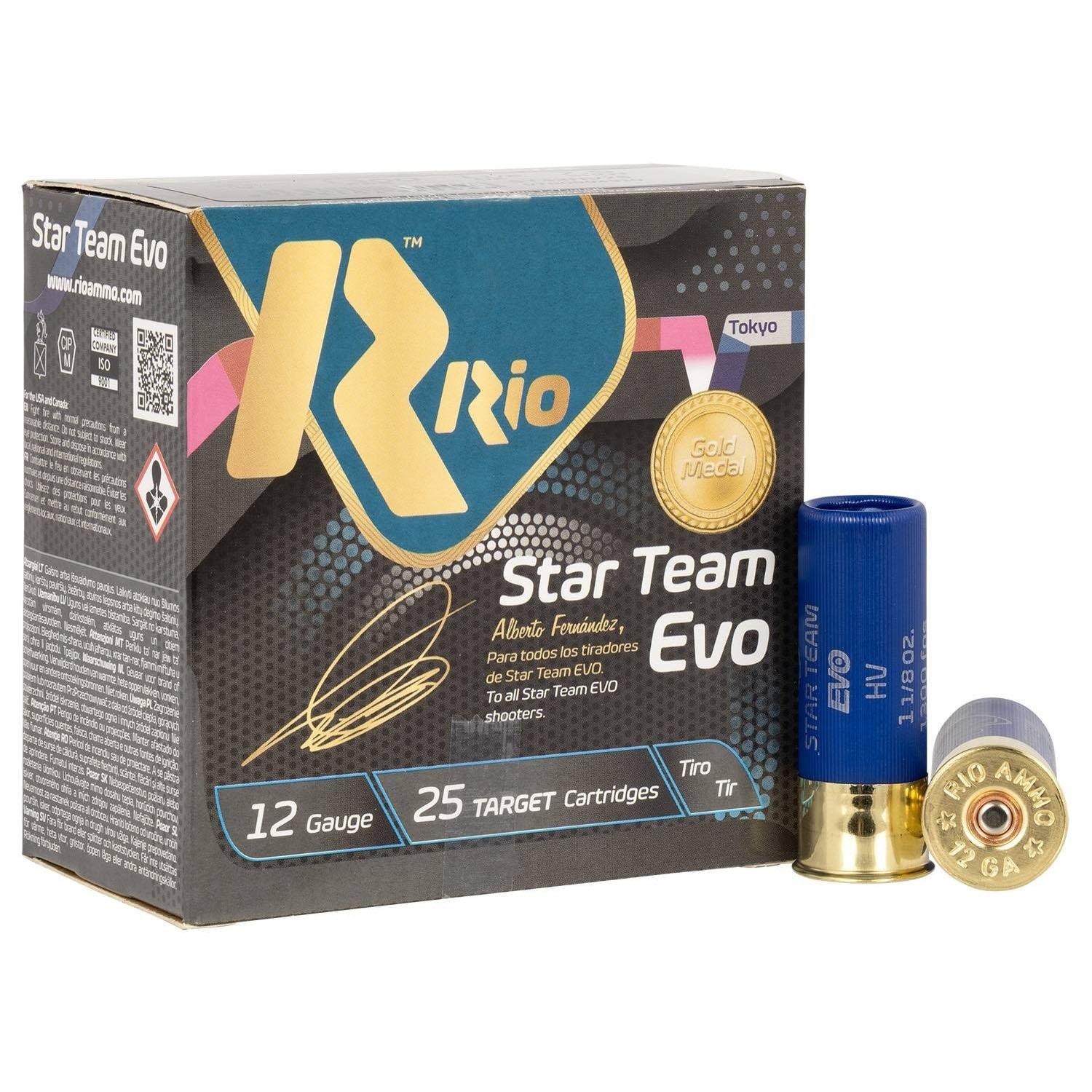 Rio Outdoors Corp Rio Star Team Target 28 Shotshells 12ga 2-3/4" 1oz 1280 fps #8 25/ct
