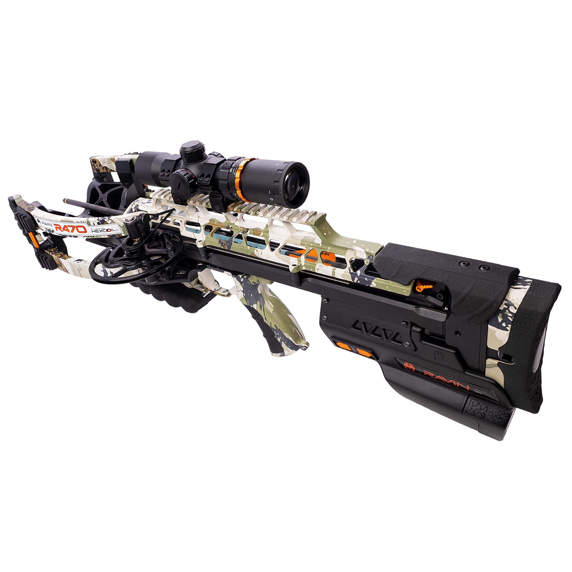 Ravin 470E XK7 Camo Crossbow 470 fps 100yd Illum Scope Ravin 470E XK7 Camo Crossbow 470 fps 100yd Illum Scope