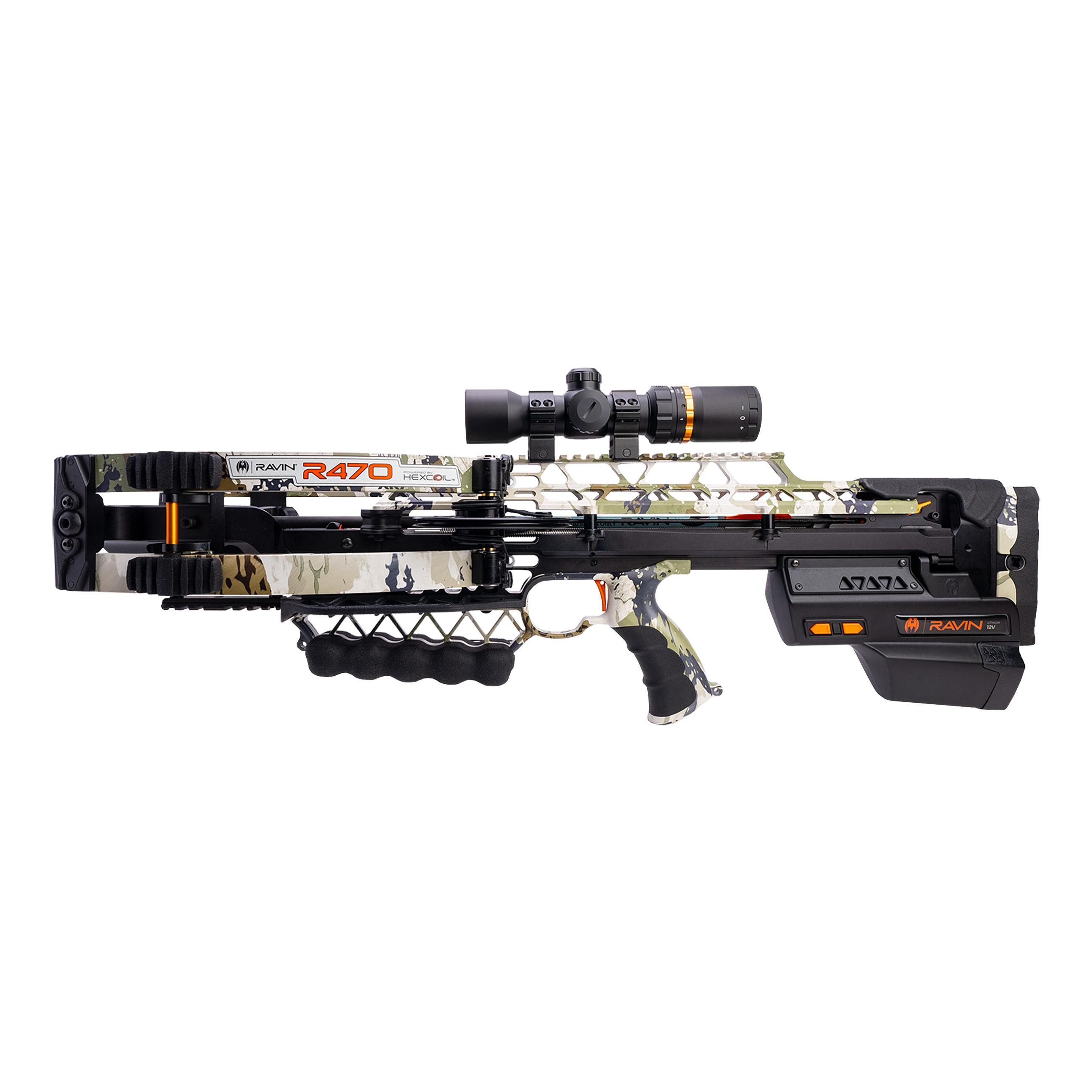 Ravin 470E XK7 Camo Crossbow 470 fps 100yd Illum Scope Ravin 470E XK7 Camo Crossbow 470 fps 100yd Illum Scope