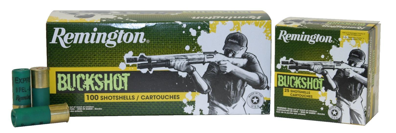 Remington Arms Co. Inc. Remington Express Buckshot Shotshells 12ga 2-3/4" 9 plts #00 1325 fps 100/ct