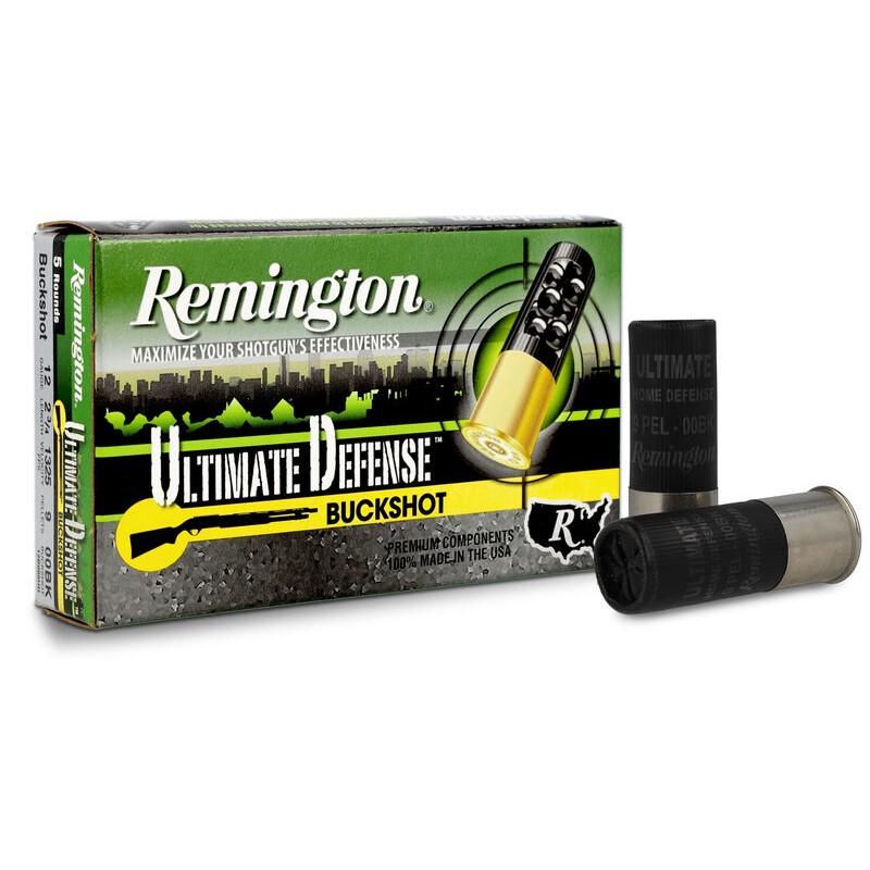 Remington Arms Co. Inc. Remington Ultimate Defense Shotshells 12ga 2-3/4" 9plts #00 1325 fps 5/ct