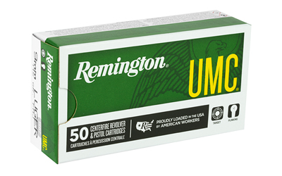 Remington UMC Handgun Ammunition 9mm Luger 115 gr FMJ 1145 fps 50/ct Remington UMC Handgun Ammunition 9mm Luger 115 gr FMJ 1145 fps 50/ct