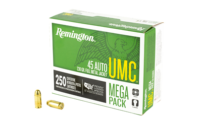 Remington Arms Co. Inc. Remington UMC Handgun Ammunition .45 ACP 230 gr FMJ 835 fps 250/ct