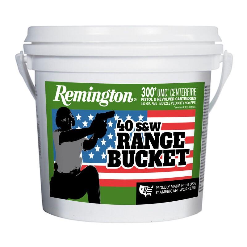 Remington Arms Co. Inc. Remington UMC Range Bucket Handgun Ammunition .40 S&W 180 gr FMJ 990 fps 300/ct