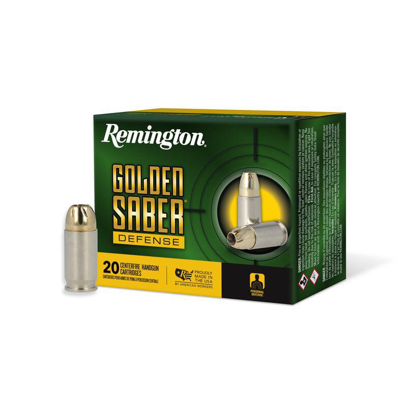 Remington Arms Co. Inc. Remington Golden Saber Defense Ammunition .380 Auto 102gr BJHP 815 fps 20/ct