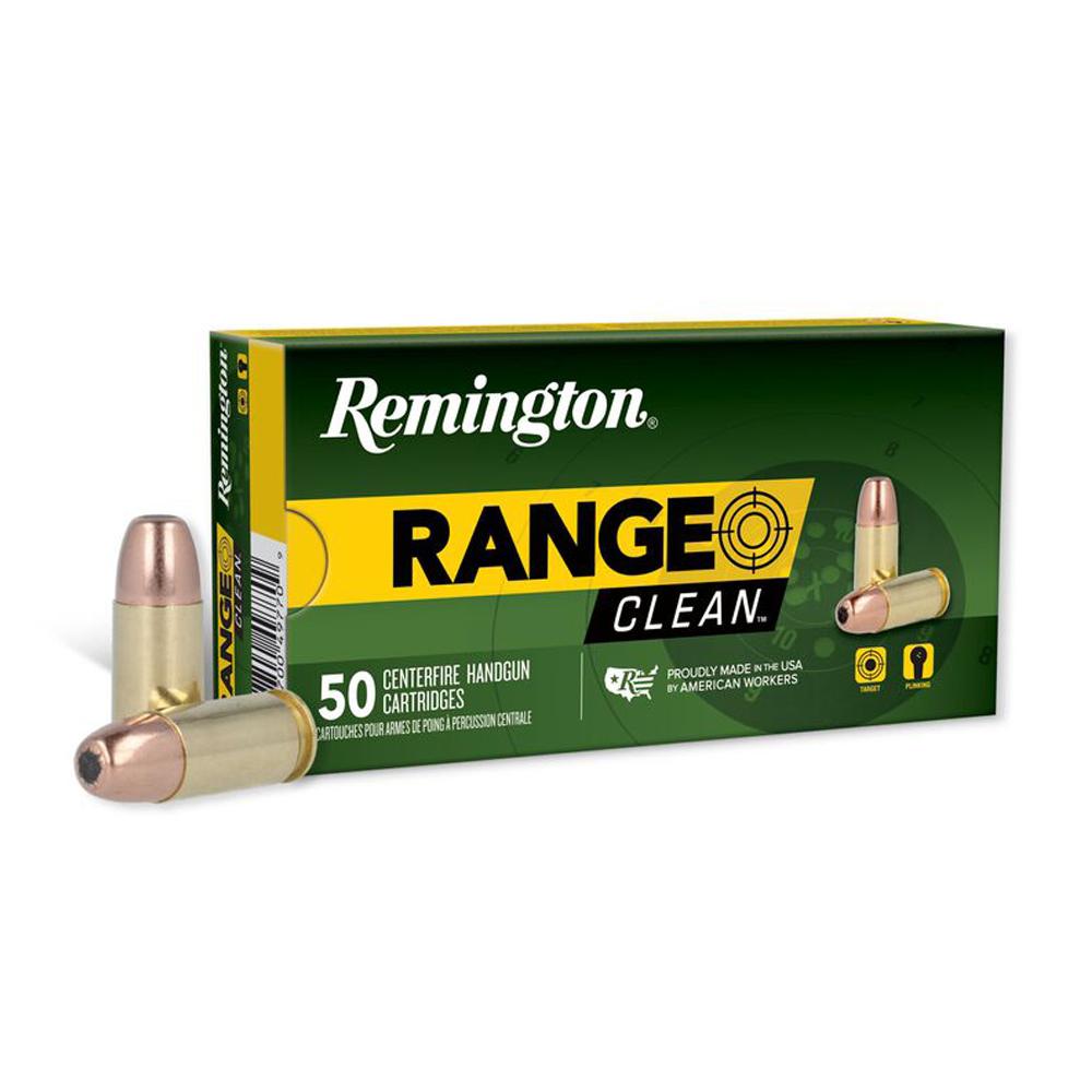 Remington Arms Co. Inc. Remington Range Clean Handgun Ammunition 9mm Luger 115gr FN 1145 fps 50/ct