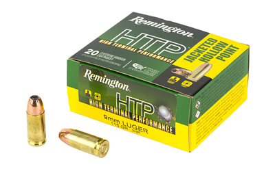 Remington Arms Co. Inc. Remington HTP Handgun Ammunition 9mm Luger 115gr JHP 1145 fps 20/ct