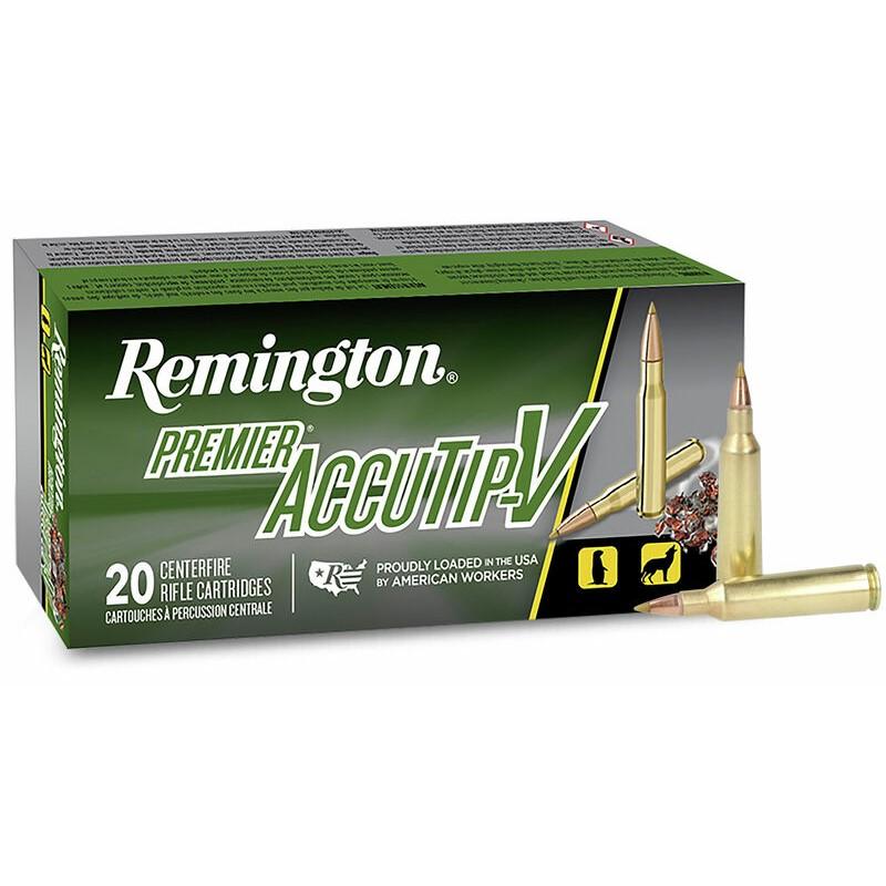 Remington Arms Co. Inc. Remington Premier AccuTip Varmint Rifle Ammunition .22-250 Rem 50 gr ATV 3800 fps 20/ct