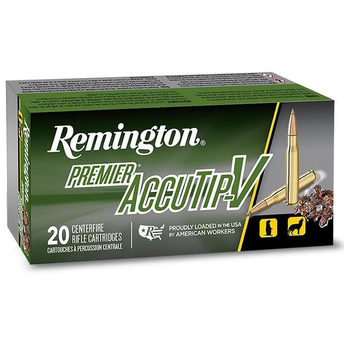 Remington Arms Co. Inc. Remington Premier AccuTip Varmint Rifle Ammunition .243 Win 75 gr ATV 3375 fps 20/ct
