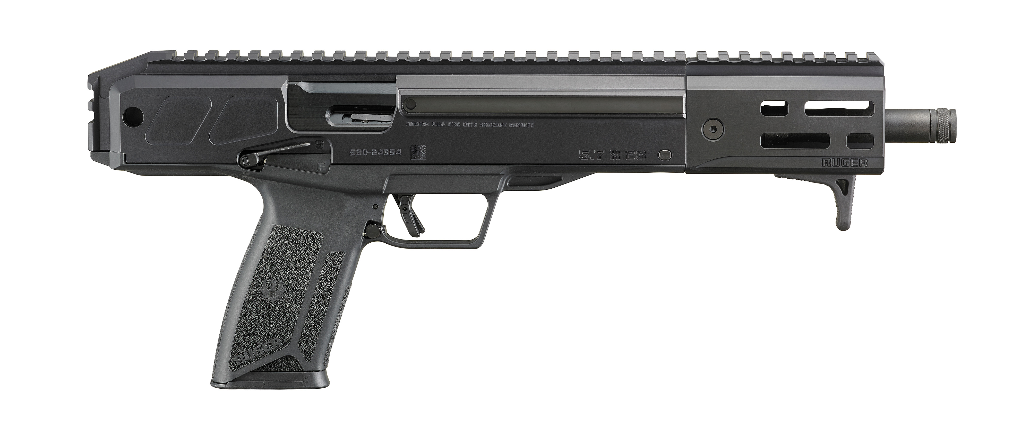 Ruger Lc Charger 5.7x28 10" Black 20+1 Semi-Auto Pistol