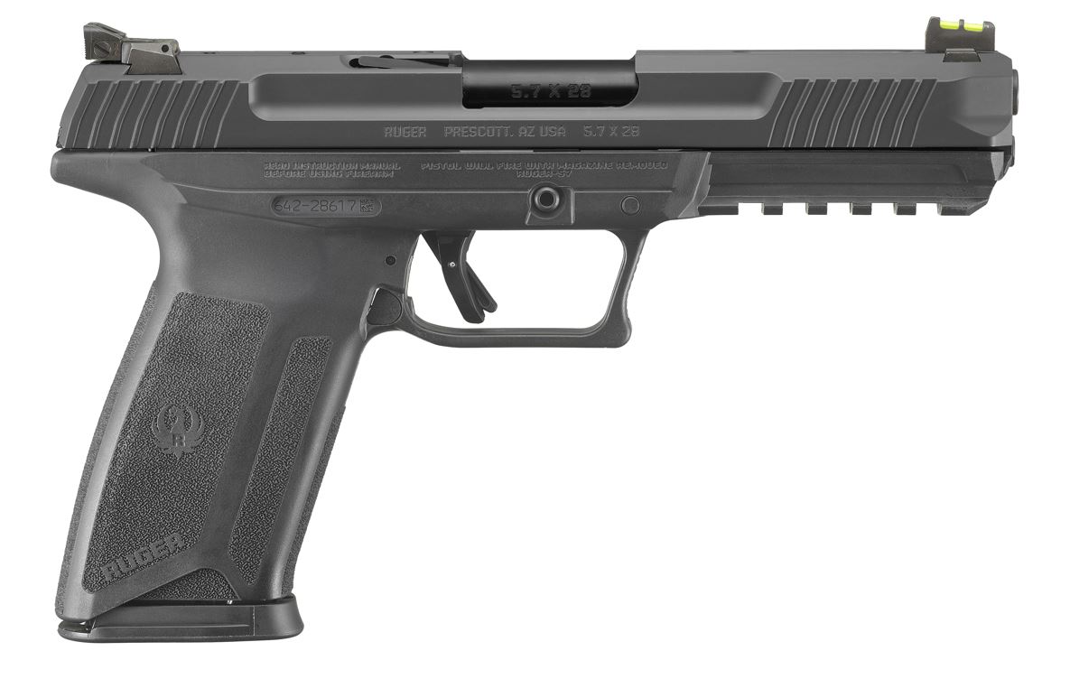 Ruger-57 Pro 5.7x28 Bk 5" 20+1 Semi-Auto Pistol