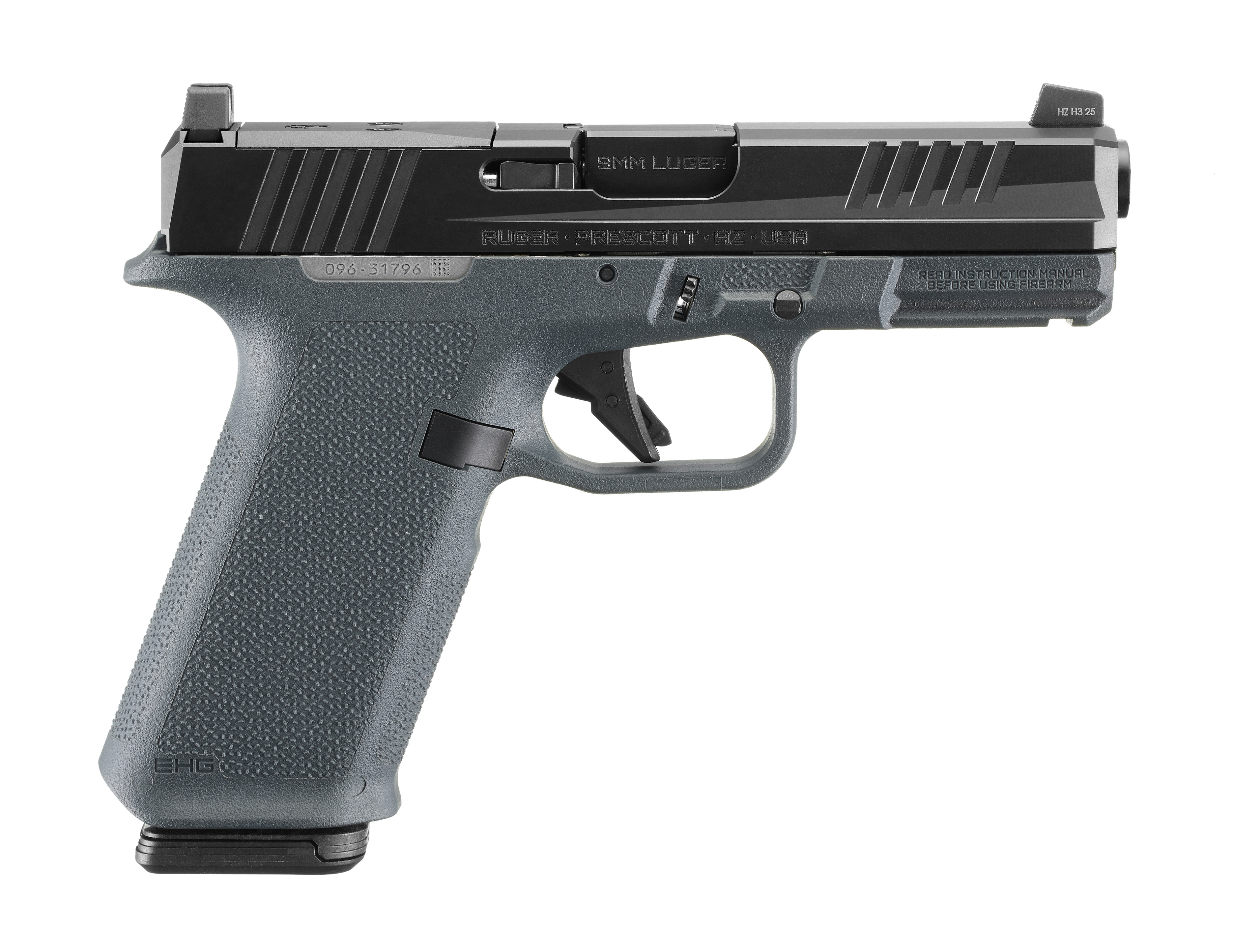 Ruger RXM Handgun 9mm Luger 17rd Magazines (2) 4" Barrel Grey OR