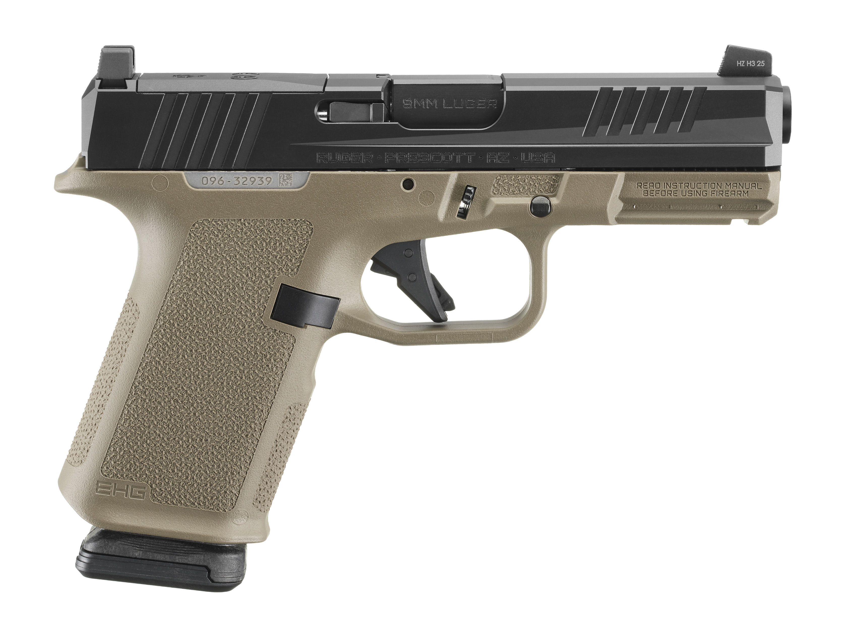 Ruger Rxm 9mm Black/FDE 15+1 4" As Semi-Auto Pistol